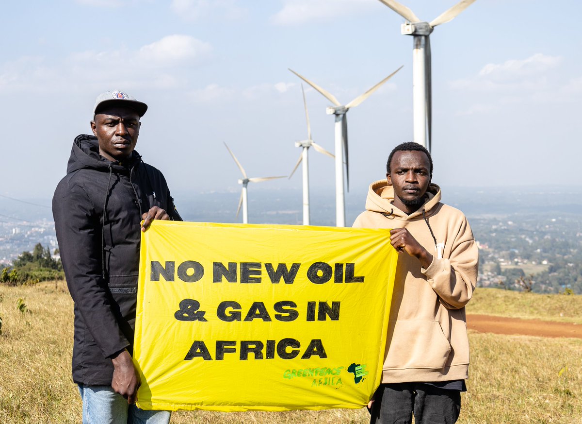 Brian Omutianga Ondeche (@brianomutianga) on Twitter photo Dear African leaders, the time for fossil fuels is over. It's time for wealthy nations to pay their climate debt and invest in renewable energy!
Tell them to act now π act.gp/3XweQB7
#PayUp #EndFossilFuel
<a href="/Greenpeaceafric/">Greenpeace Africa</a> Dear African leaders, the time for fossil fuels is over. It's time for wealthy nations to pay their climate debt and invest in renewable energy!
Tell them to act now π act.gp/3XweQB7
#PayUp #EndFossilFuel
<a href="/Greenpeaceafric/">Greenpeace Africa</a>