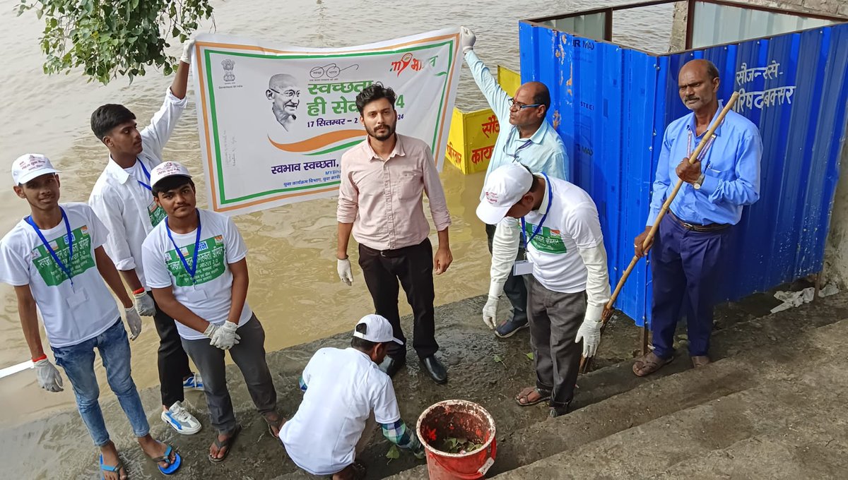 #SwachhataHiSeva2024 #SwachhataPakhwada #MYBharat <a href="/nyksindia/">NYKS India</a> <a href="/YASMinistry/">YAS Ministry</a> <a href="/mybharatgov/">Mera Yuva Bharat - MY Bharat</a>  NYKS Swachhata Hi Seva activities from different districts in Bihar under MYBharat.