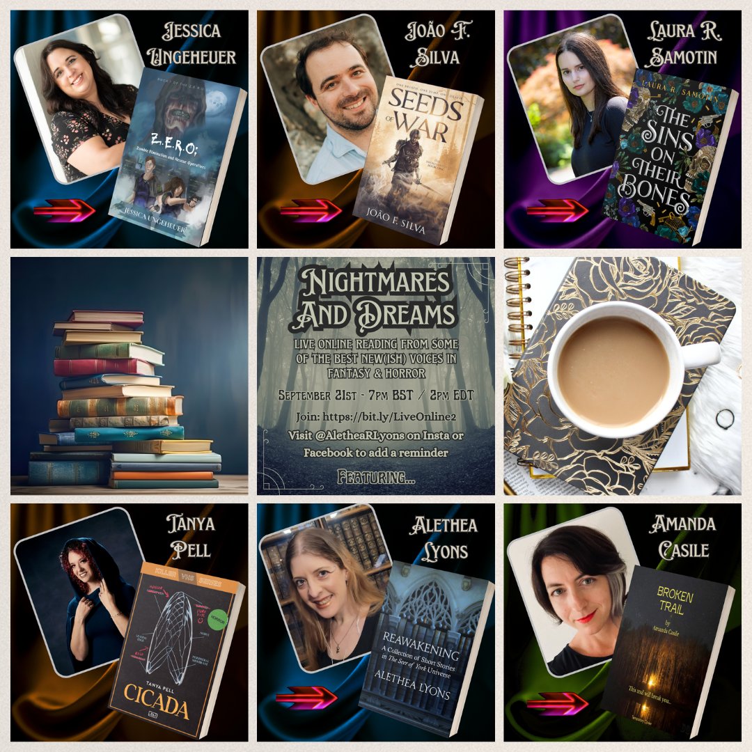 AletheaRLyons's tweet photo. ๐๐๐TOMORROW!๐๐๐
Grab a drink and come listen to these amazing writers read from their own books.
7pm BST / 2pm EDT
#Fantasy #Horror
https://t.co/sWXkpaohiv https://t.co/dzpfogXQiP