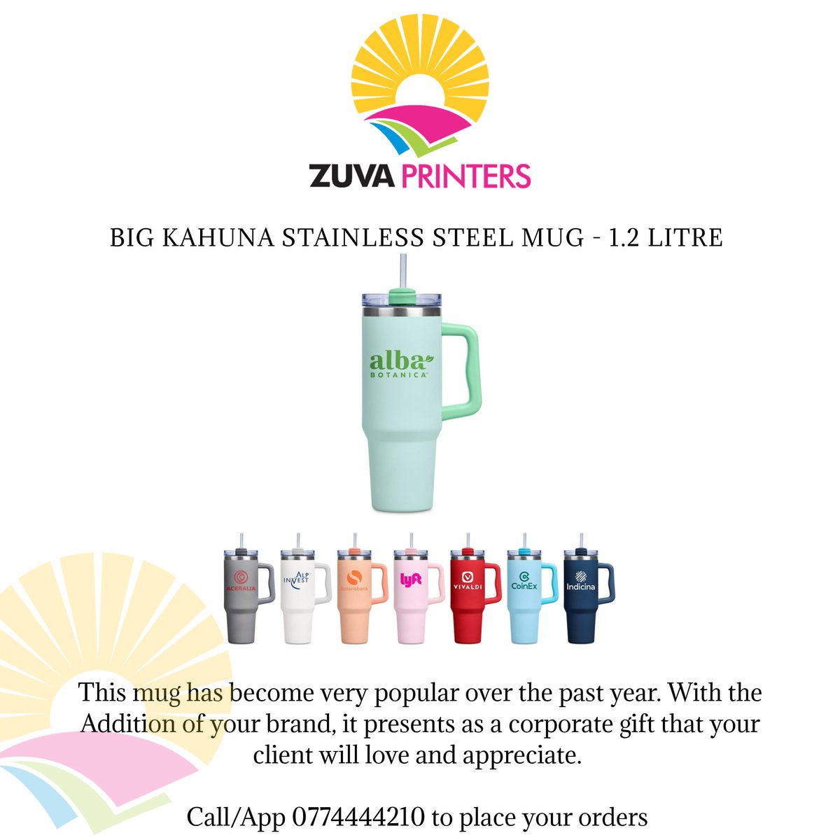 ZuvaPrinters's tweet photo. I'm sure you will agree this style of mug has become very popular over the past year. 

With the addition of your brand, it presents as a corporate gift your client will love and appreciate. 

This is a trend you definetly want to jump on.

$35.00 USD each including branding. https://t.co/2zmoM7WmFJ