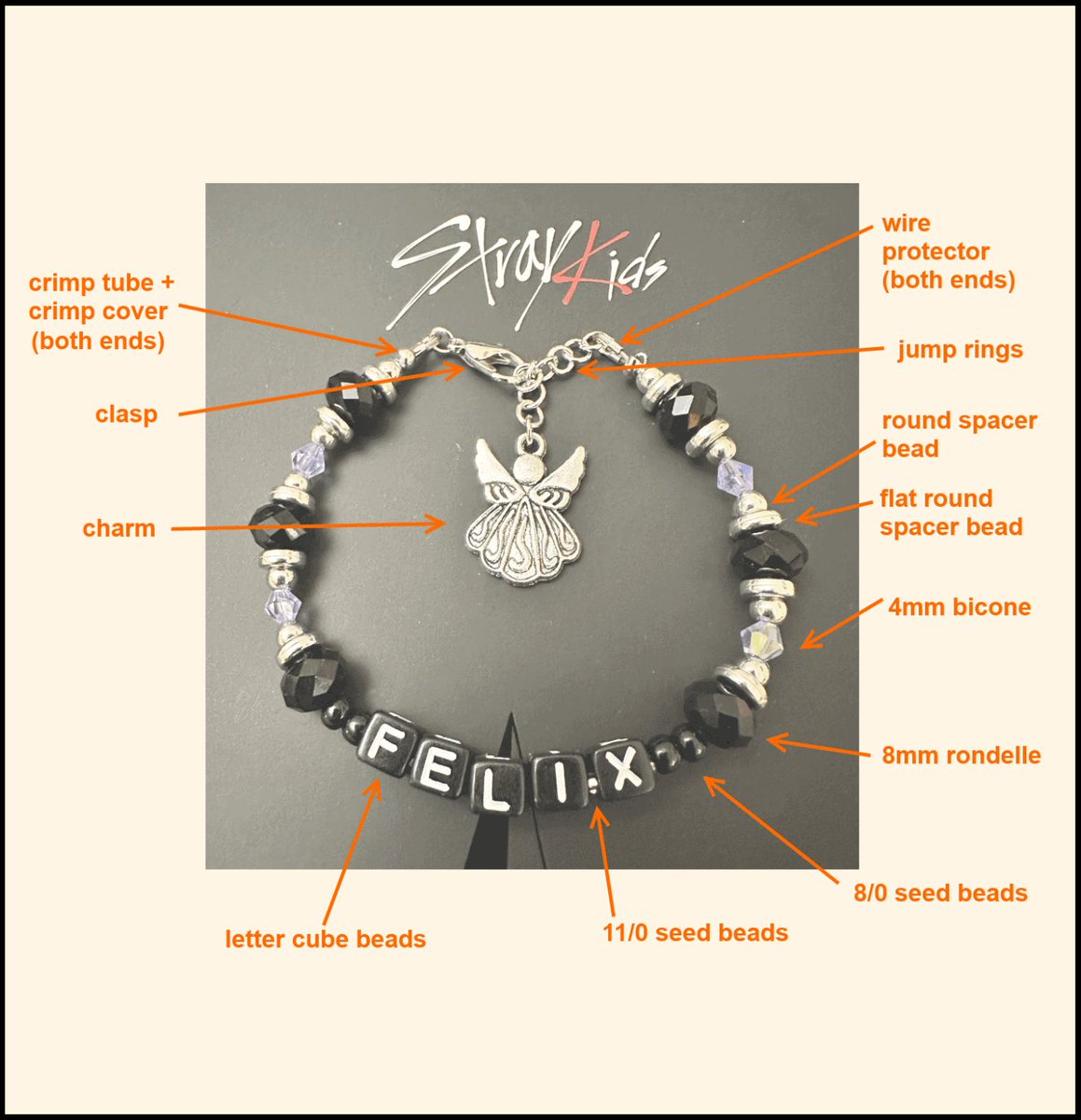 stuporousblob's tweet photo. How to: https://t.co/ISwJS41vjk

#StrayKids #fandombracelet https://t.co/P3O0L4if4E