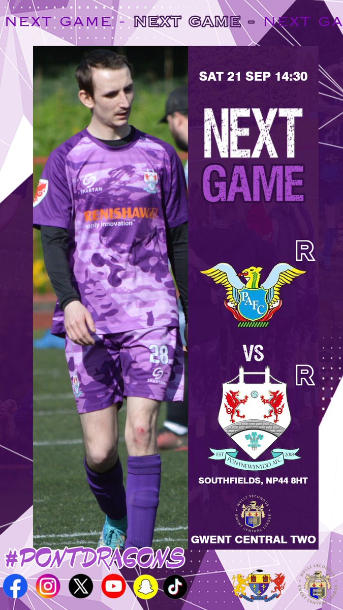 Pontnewynydd AFC (@pontnewynyddafc) on Twitter photo βββββββ β»ββ§β£β€β‘ββ’
<a href="/PontnewynyddAFC/">Pontnewynydd AFC</a> host <a href="/trinantfc/">Trinant A.F.C</a> at #Theruffets in #Gwentpremier Two.
<a href="/PontnewynyddAFC/">Pontnewynydd AFC</a> πππ¬ππ«π―ππ¬ are away in <a href="/LeagueGwent/">GwentCentralLeague</a> action against <a href="/PantegAFC/">Panteg AFC</a> πππ¬ππ«π―ππ¬ down #Southfields due to pitch clash.
#pontdragons βββββββ β»ββ§β£β€β‘ββ’
<a href="/PontnewynyddAFC/">Pontnewynydd AFC</a> host <a href="/trinantfc/">Trinant A.F.C</a> at #Theruffets in #Gwentpremier Two.
<a href="/PontnewynyddAFC/">Pontnewynydd AFC</a> πππ¬ππ«π―ππ¬ are away in <a href="/LeagueGwent/">GwentCentralLeague</a> action against <a href="/PantegAFC/">Panteg AFC</a> πππ¬ππ«π―ππ¬ down #Southfields due to pitch clash.
#pontdragons
