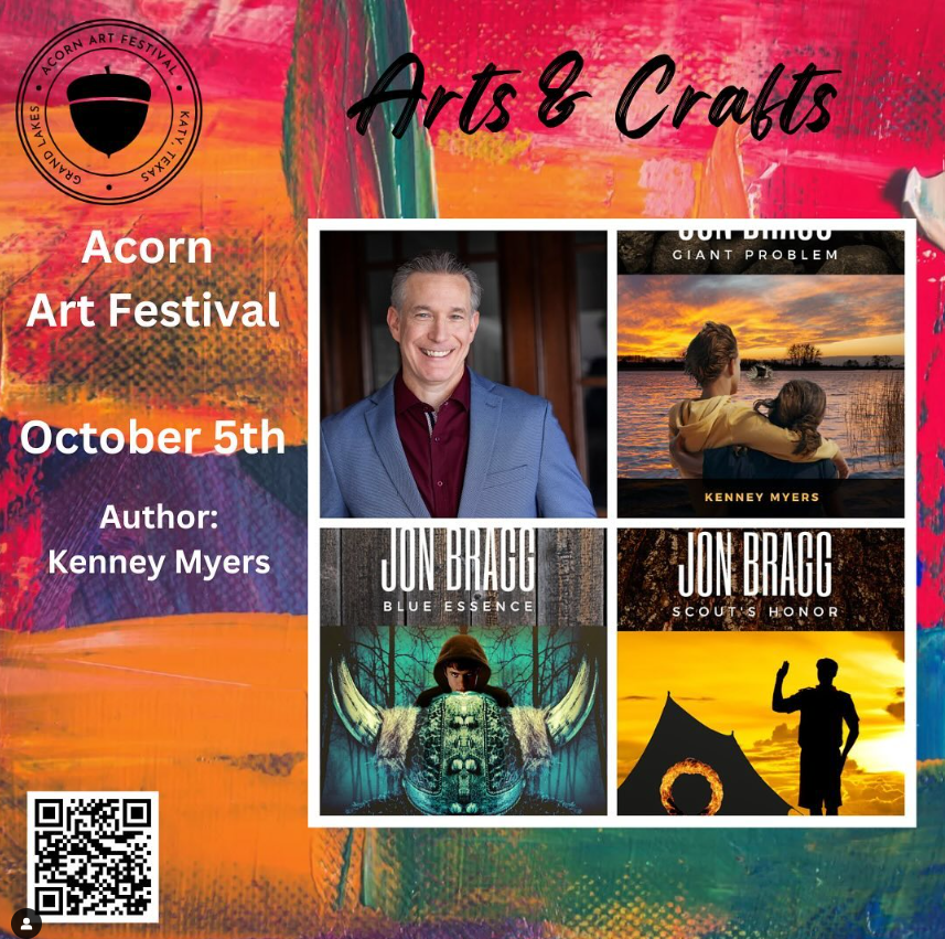 Please  come out and support local artists October 5th at the Acorn Art  Festival right here in Katy, TX. For details you can follow the festival  on IG here: instagram.com/acornartfest/ - I'll have a healthy stock of books to sign.