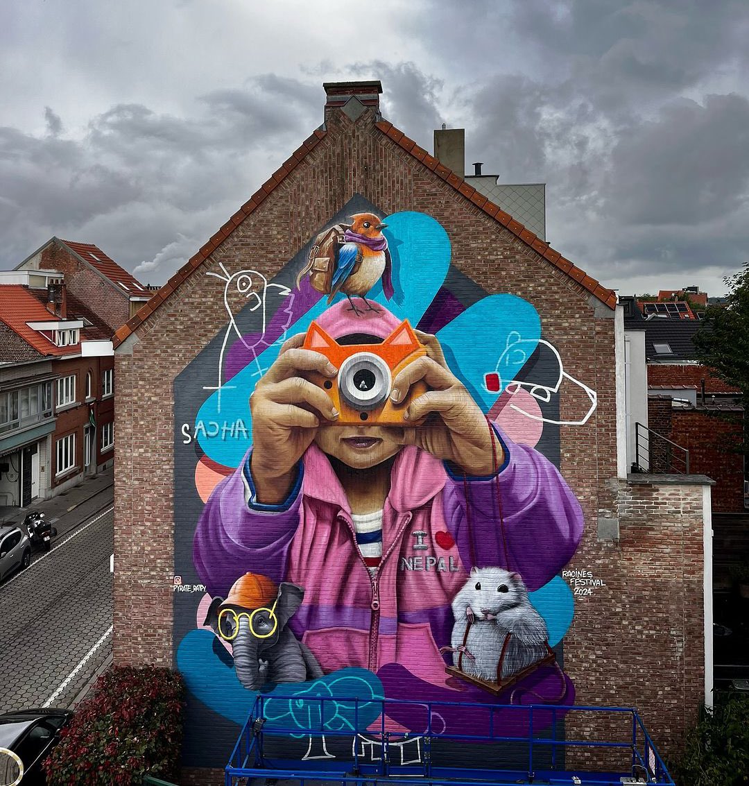 #StreetArt #graffiti by Benoit Pyrate📍Bruxelles, Belgium 🇧🇪 
#GoodMorningEveryone 🌞📷