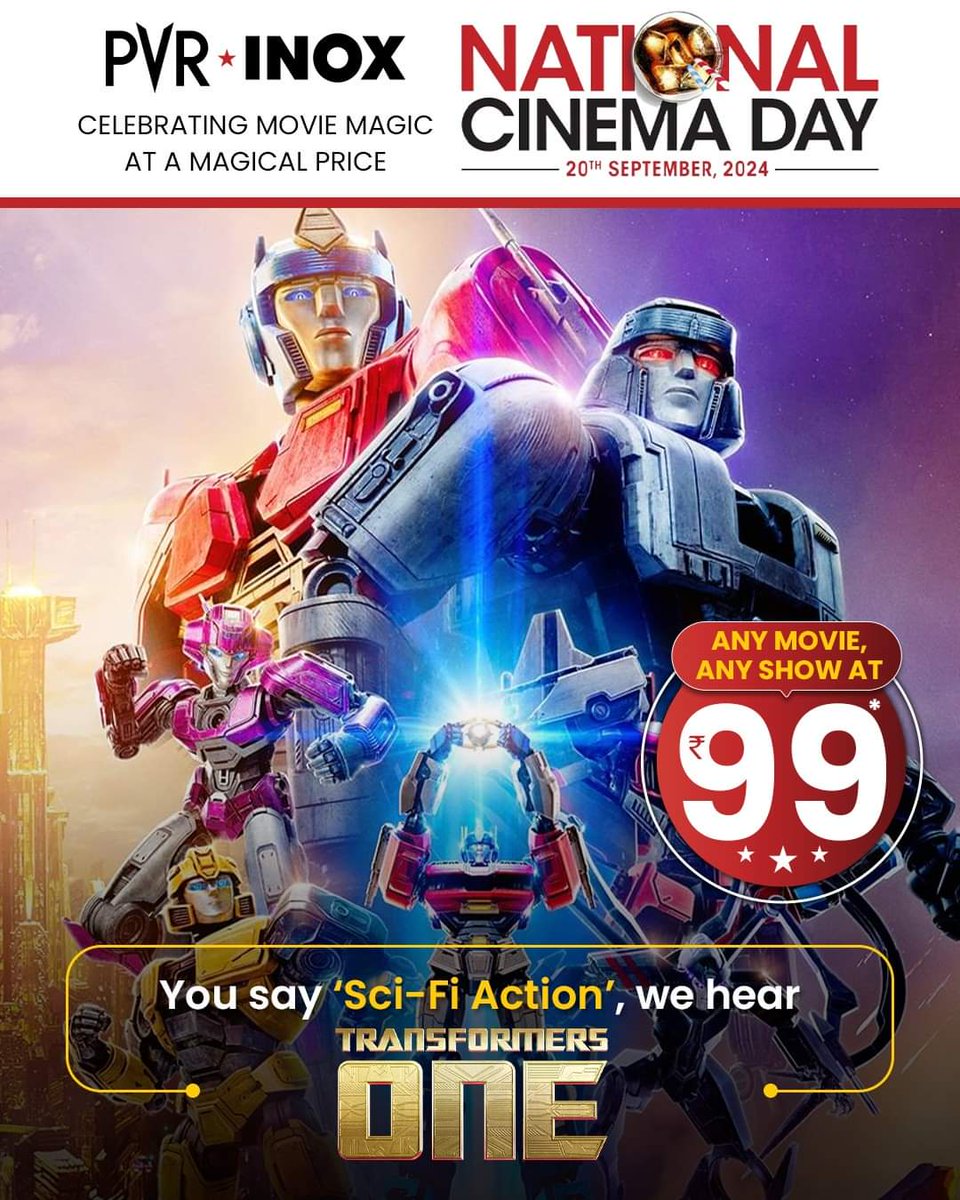 CinemaRareIN's tweet photo. In cinemas today (20/9)..
#Yudhra (Hindi)
#KahanShuruKahanKhatam (Hindi)
#Dhaak (Hindi)
#NashaJurmAurGangsters (Hindi)
#TransformersOne (English/Hindi)
#NeverLetGo (English)
#DancingVillage: #TheCurseBegins (Indonesian/Hindi)
#HideNSeek (Telugu)
#PailamPilaga (Telugu) https://t.co/fl7nCi51N1