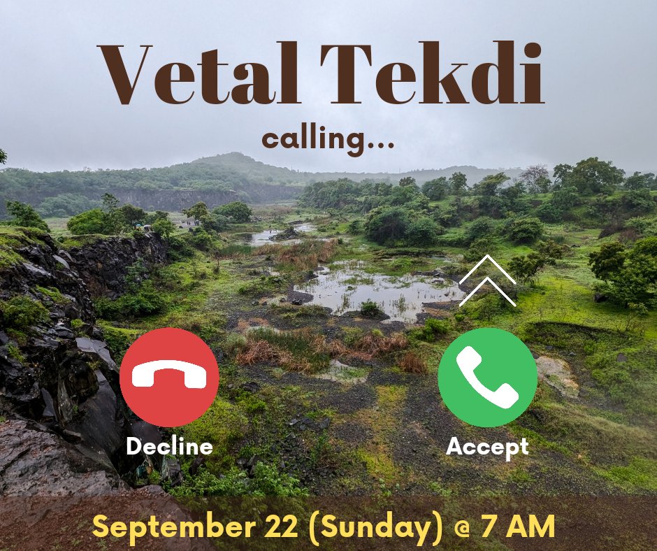 OldWonk's tweet photo. 📢 Final Call!!

Last few slots left for the #TekdiTrail happening this Sunday.

Join us to explore a natural heritage in the midst of the city through the lens of birdwatching.

Open and free for all. To register send a whatsapp message to +91-742-007-1818

#SaveVetalTekdi ✊🟡 https://t.co/m9wPGmKDS8