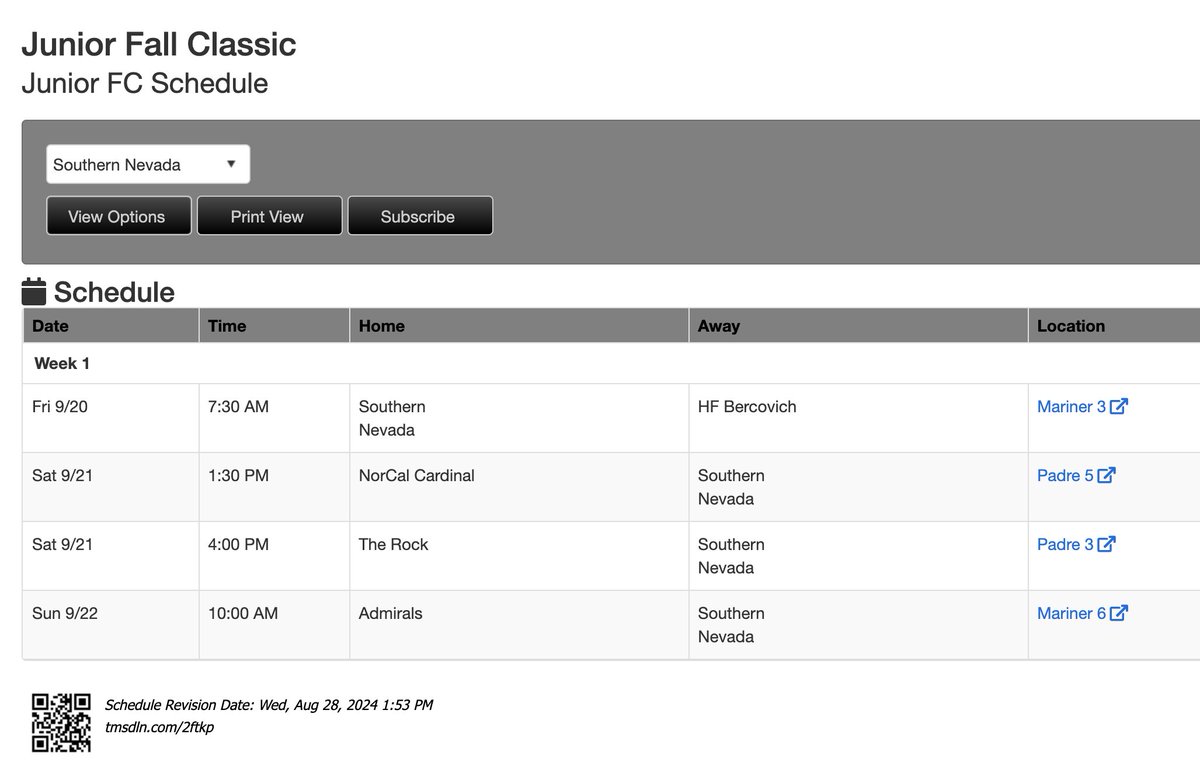 Hit one left-center out the park today @ Mariner Stadium. Playing with PFA Southern Nevada. Here is our schedule. Having fun in Arizona @ Junior Fall Classic.