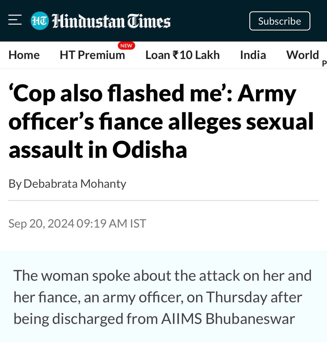 The fiance of an army captain was brutally thrashed, groped, molested and flashed by Police personnel in Odisha's Bharatpur.

Within months of <a href="/BJP4India/">BJP</a> coming to power in the state, law enforcers have turned into lawbreakers.

What kind of Govt. allows its protectors to become