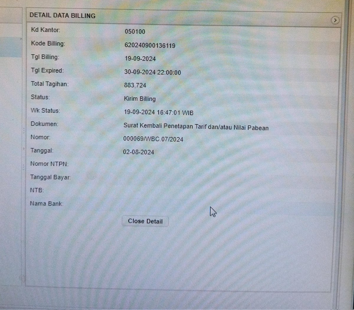 annisa_kar's tweet photo. @bravobeacukai di sistem ciesa untuk perusahaan kami, terdapat billing tagihan SPKTNP. Bagaimana cara untuk mendapatkan dokumen/surat tagihan ini? https://t.co/i2p7ntjVTV