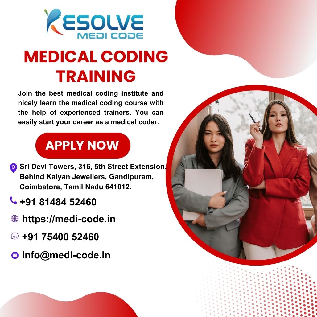 ResolveMedicode's tweet image. Medical coding is a significant link between healthcare contributor and insurers in the recurrently changing healthcare market.
medi-code.in
#BestMedicalCodingTraining #CareerinMedicalCoding #MedicalCodingCourseinMadurai