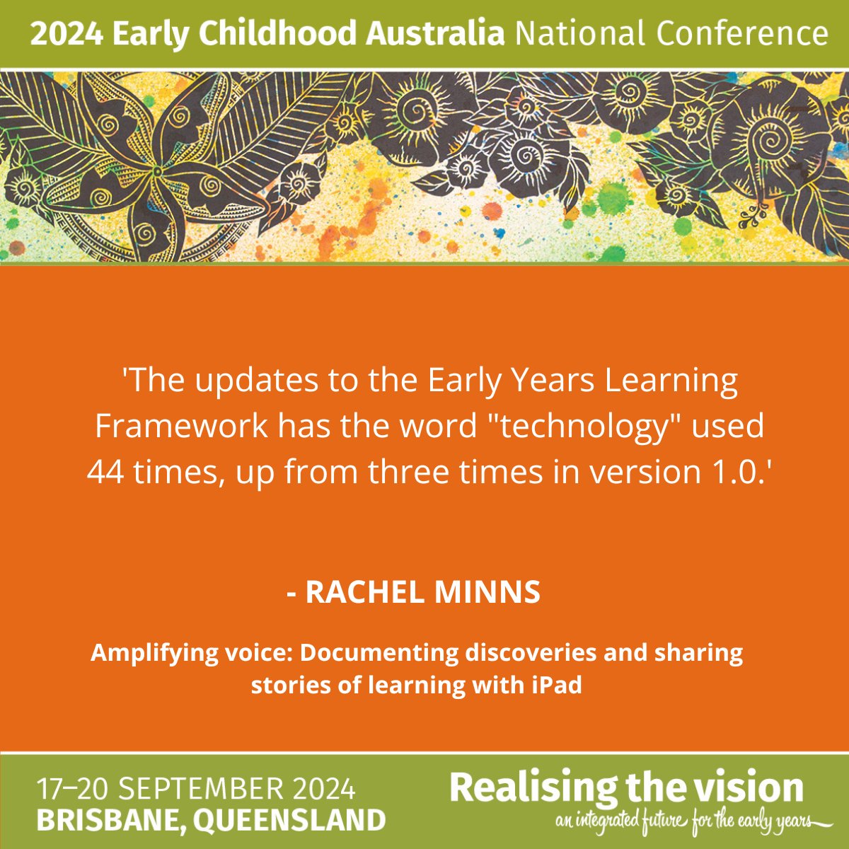 Rachel Minns speaks passionately on inclusion and the rights of children at #ECAConference 2024. Her insights are reshaping early childhood education.