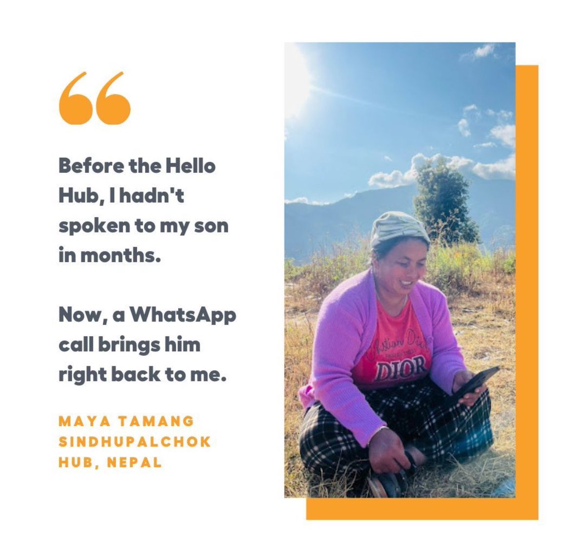 techforallnp's tweet image. Maya’s experience reminds us that technology isn’t just about information, it’s about connection. With the Hello Hub, children can learn, adults can upskill, and families stay close despite the distance.  @helloworld #technology4all #techforall  #helloworld #technologyforallnp