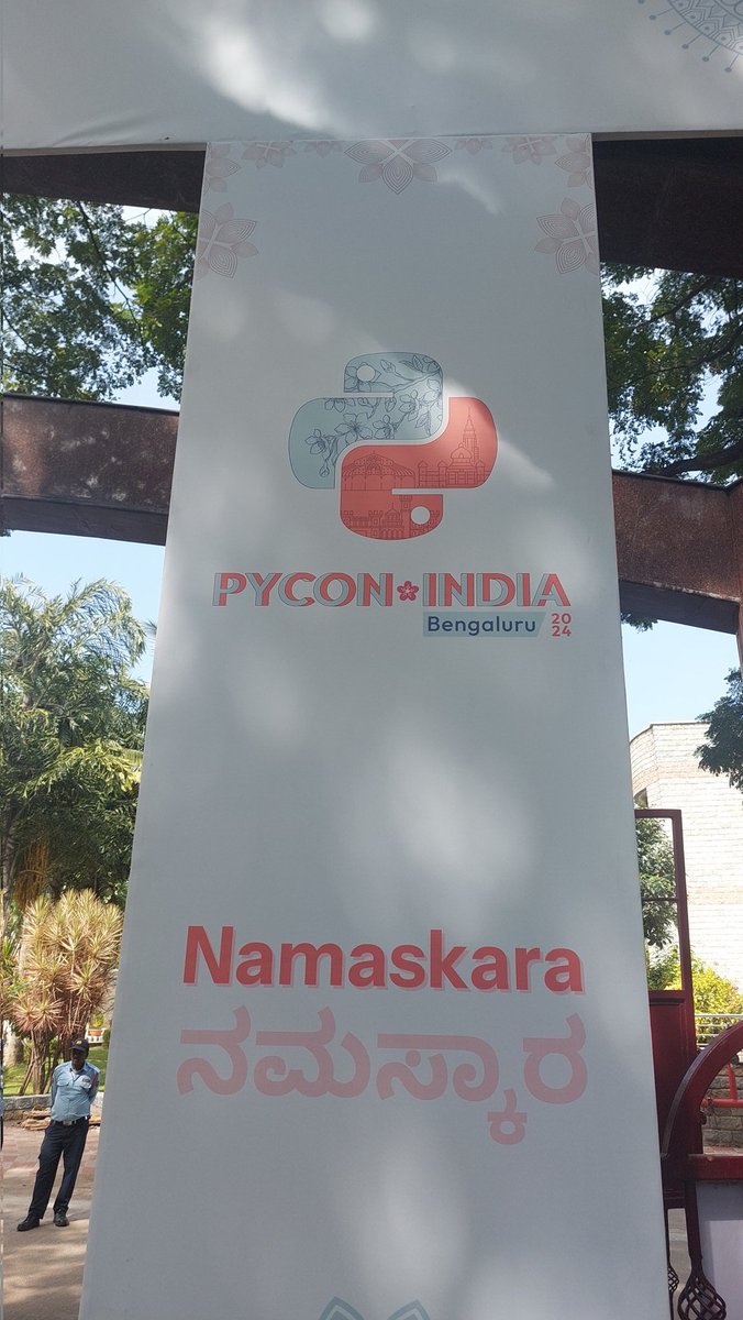 coderlens's tweet image. At PyCon India!!