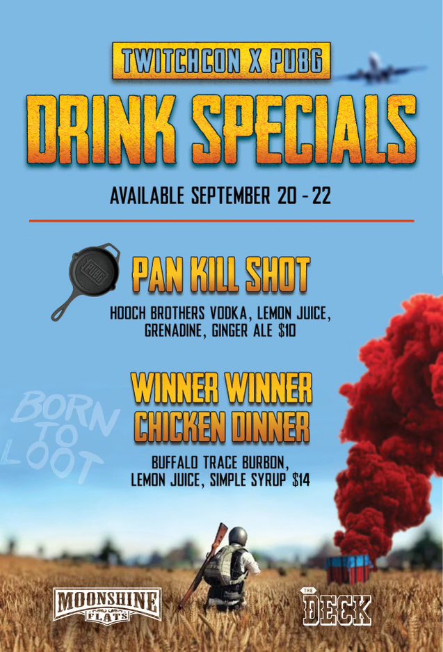 🚨 Official Unofficial PUBG party tomorrow 🚨

Make sure to mention “PUBG” at the door for a welcome gift and FREE cover. 

RETWEET PLZ 🙏

Can’t wait to see everyone! There’s going to be A LOT of familiar faces. 🥰