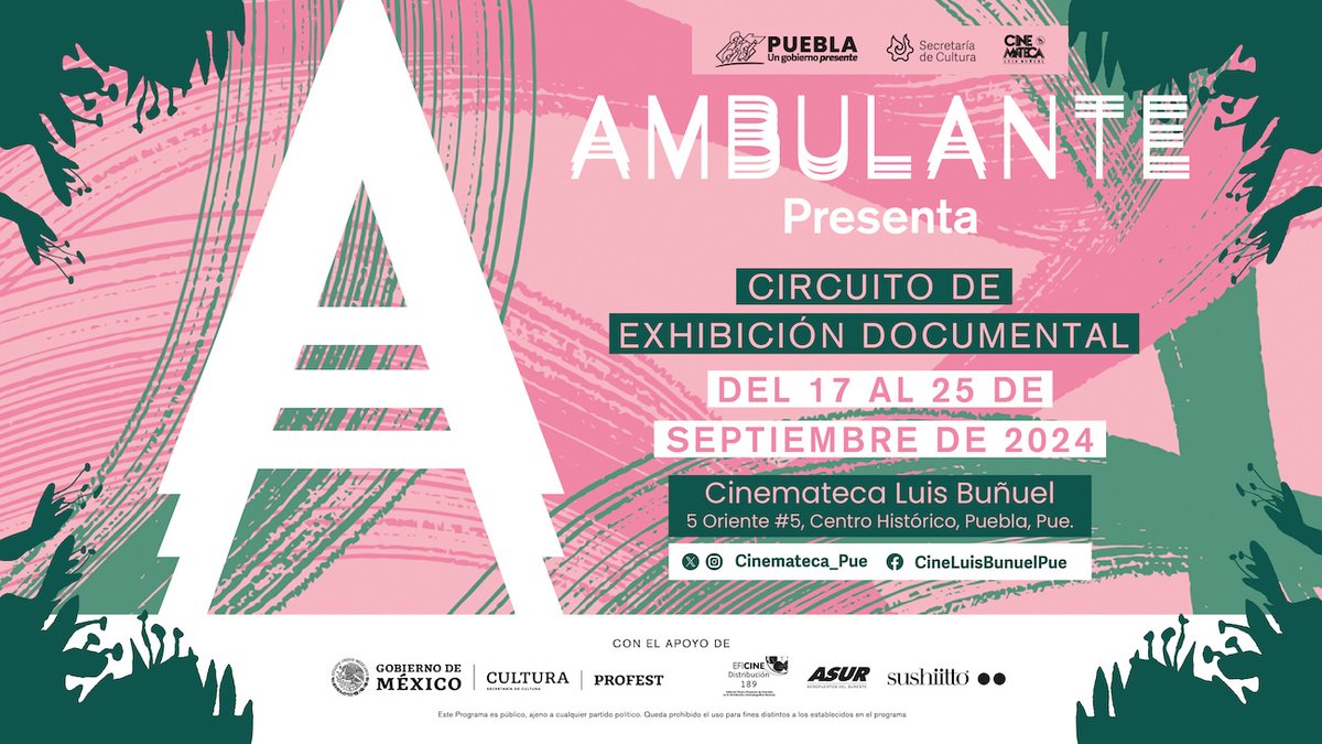 CholuLove's tweet photo. 🎬 La Cinemateca “Luis Buñuel” inicia el ciclo de exhibición documental "Ambulante Presenta". 

Proyecciones gratuitas hasta el 25 de septiembre, con destacados títulos como "La canción del pulque" y "Igualada". 

https://t.co/TxQ1BkfauA https://t.co/FReKXo7jMo