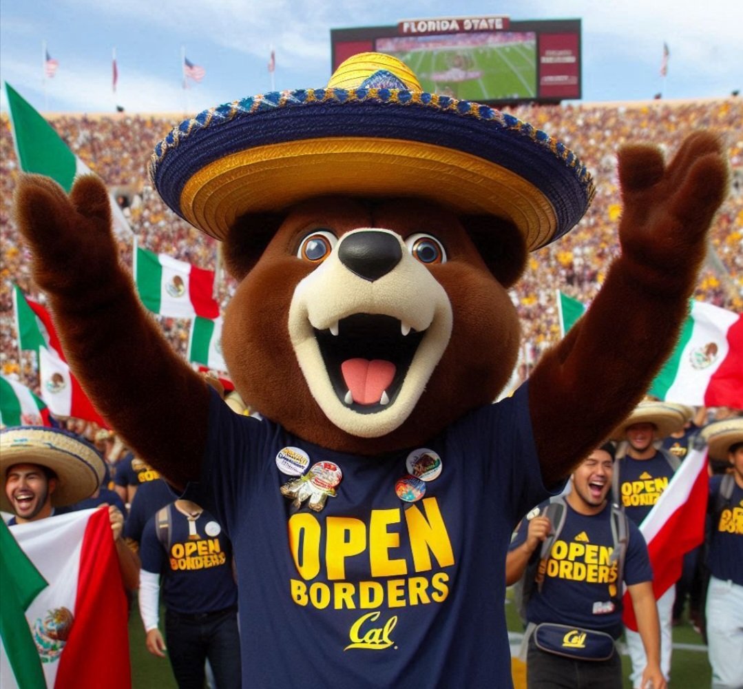 GREAT NEWS, FLORIDA STATE! 

Saturday night is OPEN BORDERS NIGHT at WOKE CAMPBELL STADIUM!

Cal will bring THOUSANDS of UNDOCUMENTED IMMIGRANTS to the game! 

ALL IMMIGRANTS will be WELCOMED with FREE TICKETS and FREE BEER funded by a modest surcharge on YOUR tickets! DIVERSITY!