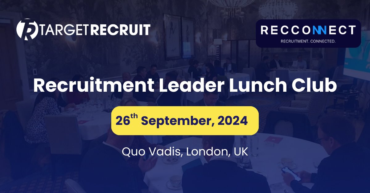 TargetRecruitUK's tweet photo. @TargetRecruitUK is thrilled to attend the upcoming RecConnect Executive Lunch next week!

This event is crafted for recruitment leaders to connect, collaborate, and share insights that drive business forward!

We can't wait to see you there! https://t.co/kkxicETaj3