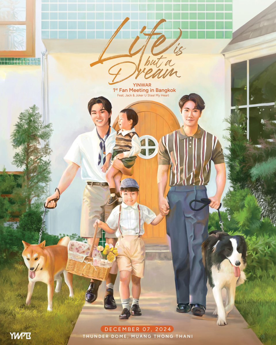 Life is but a Dream

YINWAR 1st Fan Meeting in Bangkok (Feat. Jack &amp; Joker U Steal My Heart)

December 07, 2024
Thunder Dome, Muang Thong Thani

Please stay tuned for more information!

#YINWAR1STFANMEETING