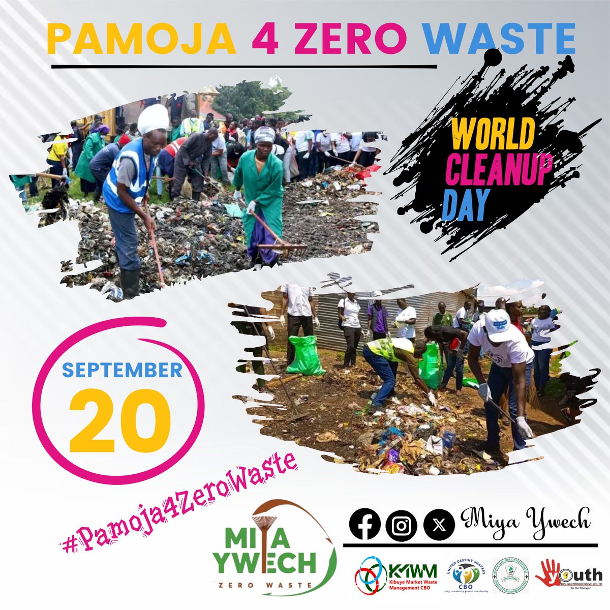 Miya Ywech (@mywech) on Twitter photo #WorldCleanUpDay2024
We join the rest of the World in marking this important day today; you don't need to travel far to make change, start where you are by cleaning your neighborhood!
#Pamoja4ZeroWaste
<a href="/EnviClimateC_Ke/">State Dept For Environment & Climate Change</a> <a href="/HappyLifeCBO10/">Happy Life For Development CBO</a> <a href="/KisumuPY/">Kisumu Progressive Y</a> <a href="/KisumuCountyKE/">Kisumu County</a> #WorldCleanUpDay2024
We join the rest of the World in marking this important day today; you don't need to travel far to make change, start where you are by cleaning your neighborhood!
#Pamoja4ZeroWaste
<a href="/EnviClimateC_Ke/">State Dept For Environment & Climate Change</a> <a href="/HappyLifeCBO10/">Happy Life For Development CBO</a> <a href="/KisumuPY/">Kisumu Progressive Y</a> <a href="/KisumuCountyKE/">Kisumu County</a>