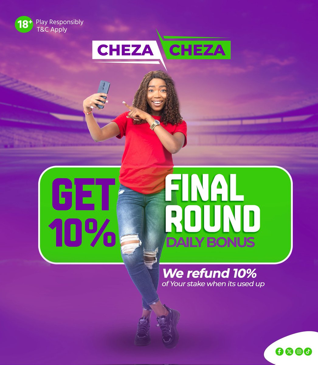 Ukiweka stake yako kwa Aviator na ikashindwa, wanakurefund 10% ya stake yako! Hii ni nafasi ya kuwa na back-up kila mara. Bado pia, kuna bonuses za kila final round. 

Sasa cheza bila stress. 

Omoka Na Aviator
#FormNiChezaCheza
