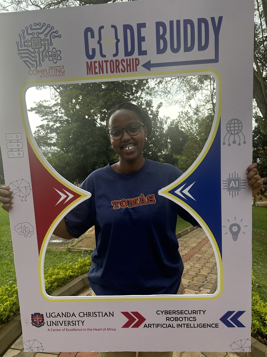 ucu_ComputEng's tweet image. The fun has begun!
Stop by the Department of Computing to capture your unforgettable #CodeBuddy selfie.. ..
#CodeBuddy Mentorship program launch at 2:00 PM, at the New football pitch, next to the Basketbal Court.  ... 
Come dressed for a fun-packed afternoon. Lots of games…