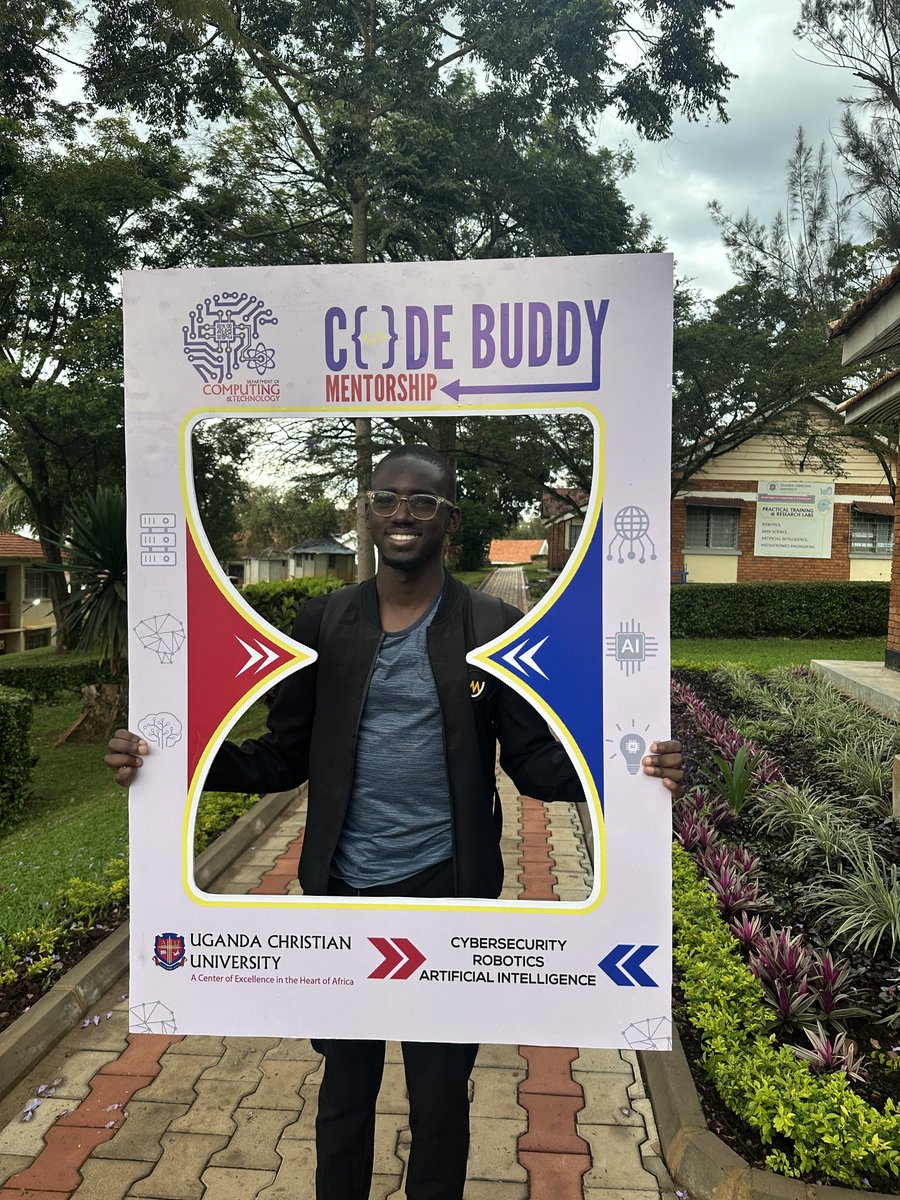 ucu_ComputEng's tweet image. The fun has begun!
Stop by the Department of Computing to capture your unforgettable #CodeBuddy selfie.. ..
#CodeBuddy Mentorship program launch at 2:00 PM, at the New football pitch, next to the Basketbal Court.  ... 
Come dressed for a fun-packed afternoon. Lots of games…