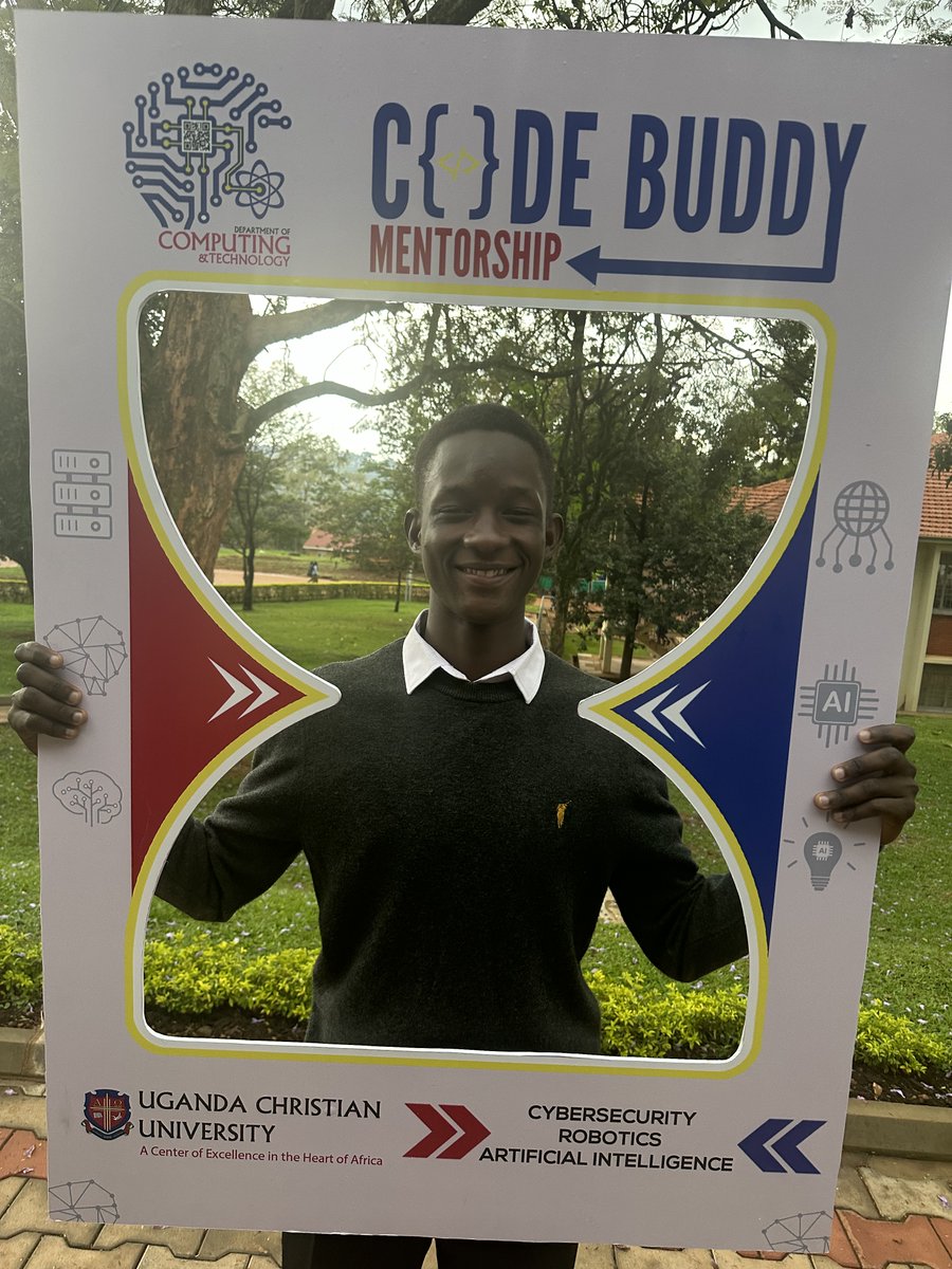 ucu_ComputEng's tweet image. The fun has begun!
Stop by the Department of Computing to capture your unforgettable #CodeBuddy selfie.. ..
#CodeBuddy Mentorship program launch at 2:00 PM, at the New football pitch, next to the Basketbal Court.  ... 
Come dressed for a fun-packed afternoon. Lots of games…