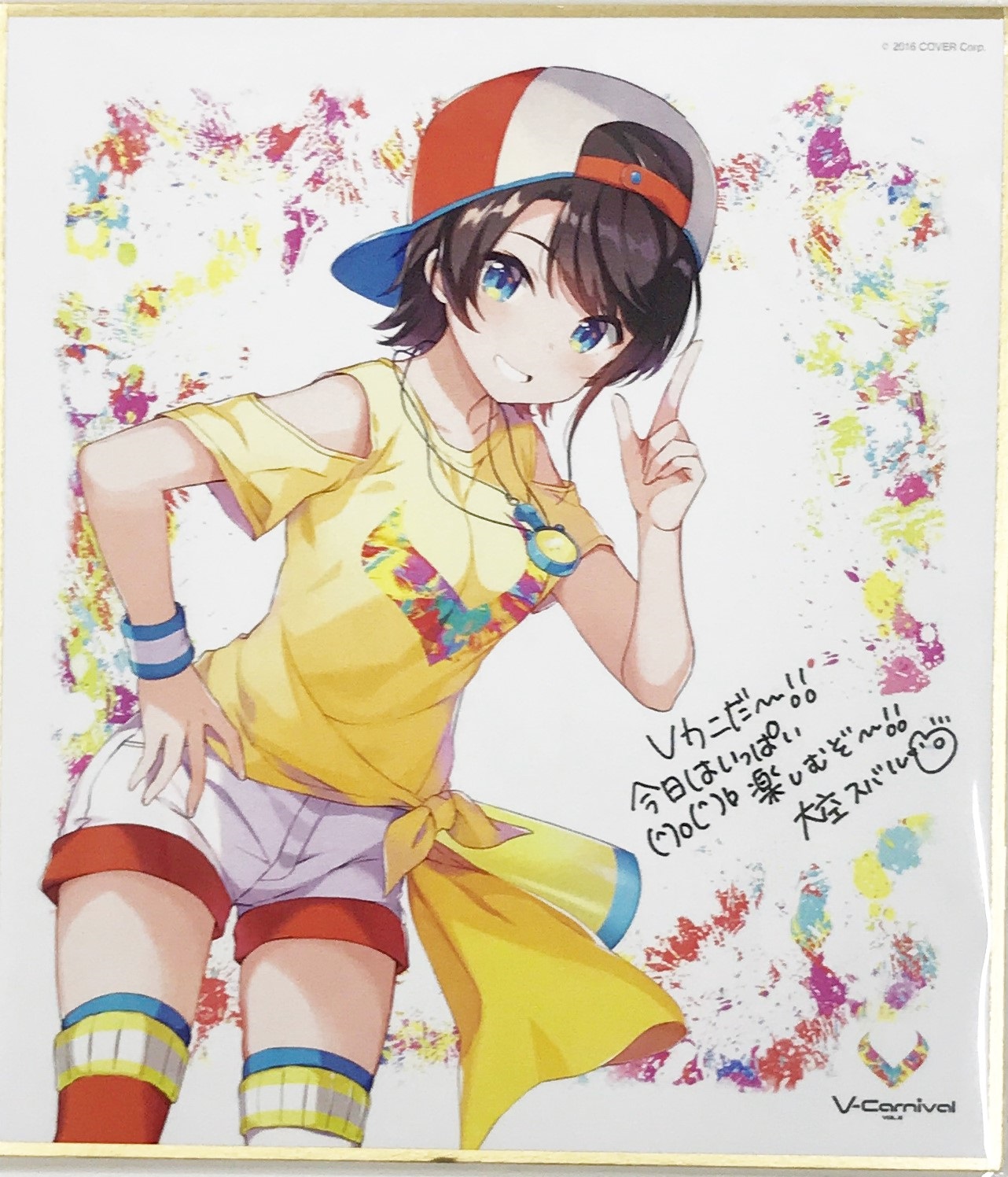 ホロライブ さくらみこ アクリルスタンド V-Carnival ミニ色紙