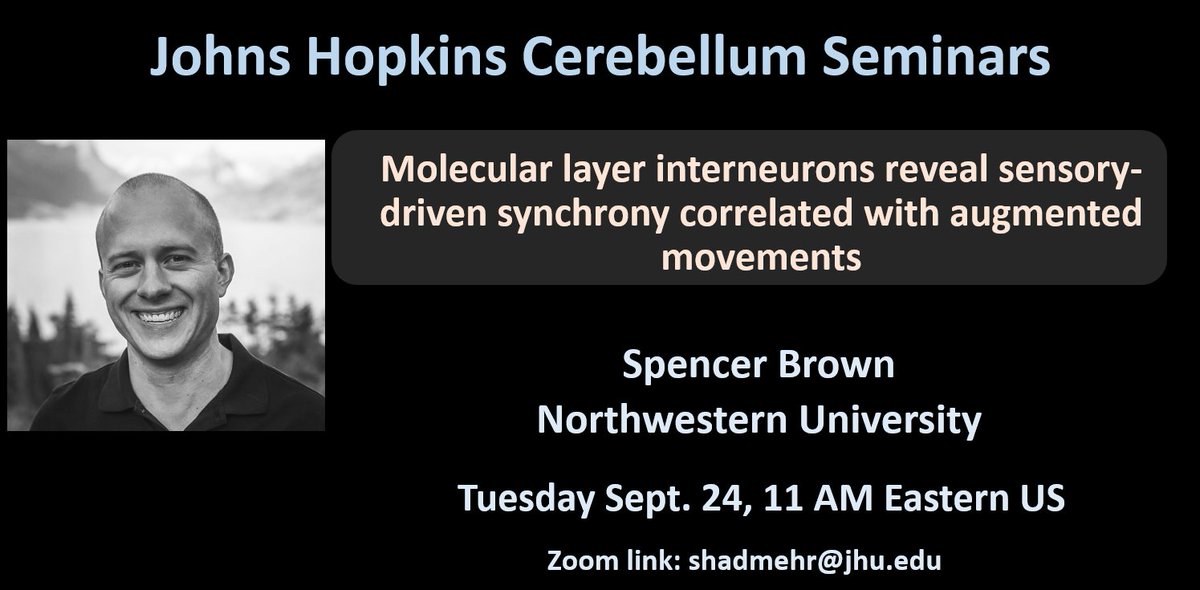 Do neurons organize the timing of their spikes, and not just their average firing rates, to convey information to their downstream targets?
Spencer Brown presents new data in the cerebellum regarding synchrony among the interneurons.