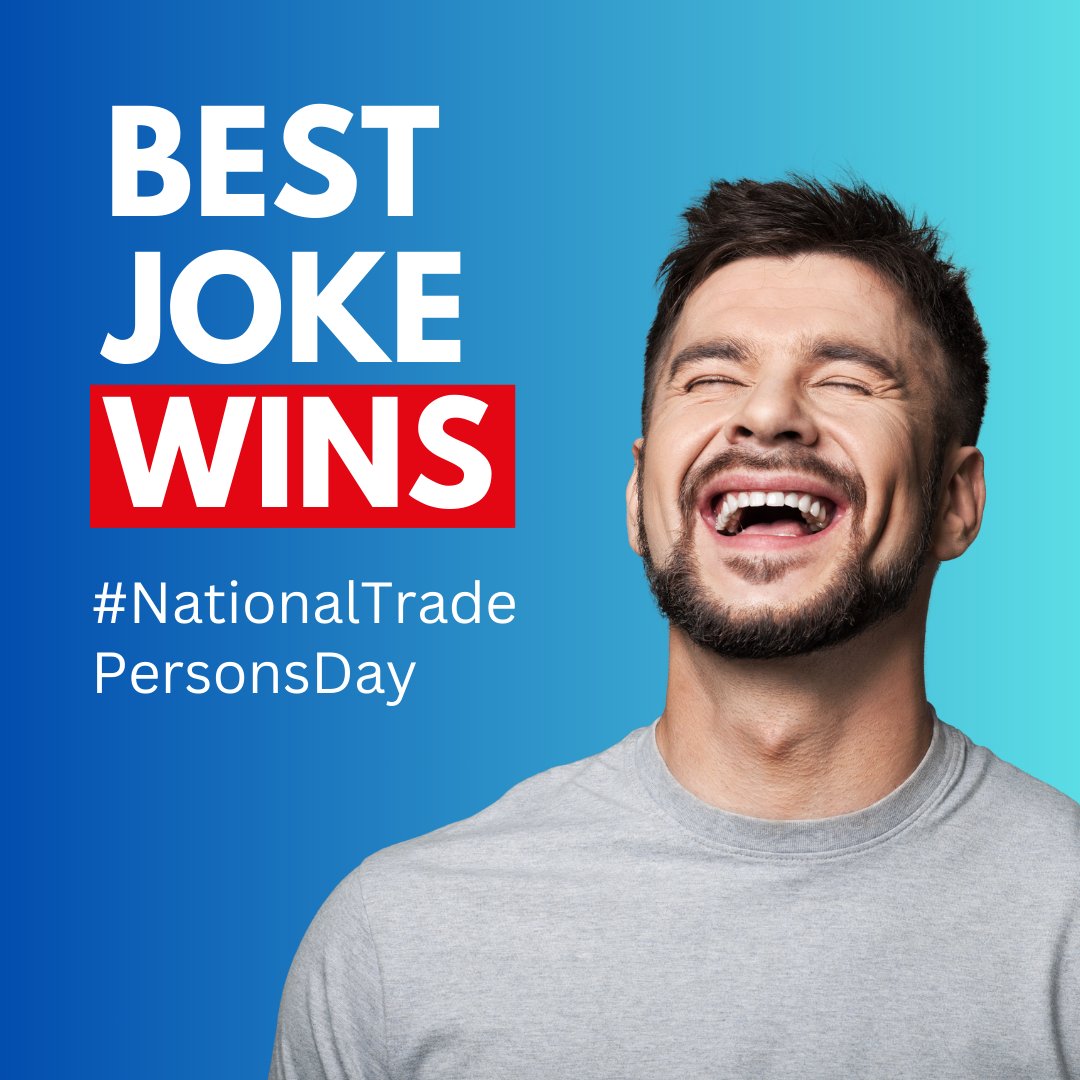 It's National Trades Person Day. Comment with your best tradie joke and our favourite will win a prize! 

#NationalTradesPersonDay #NationalTradesmenDay