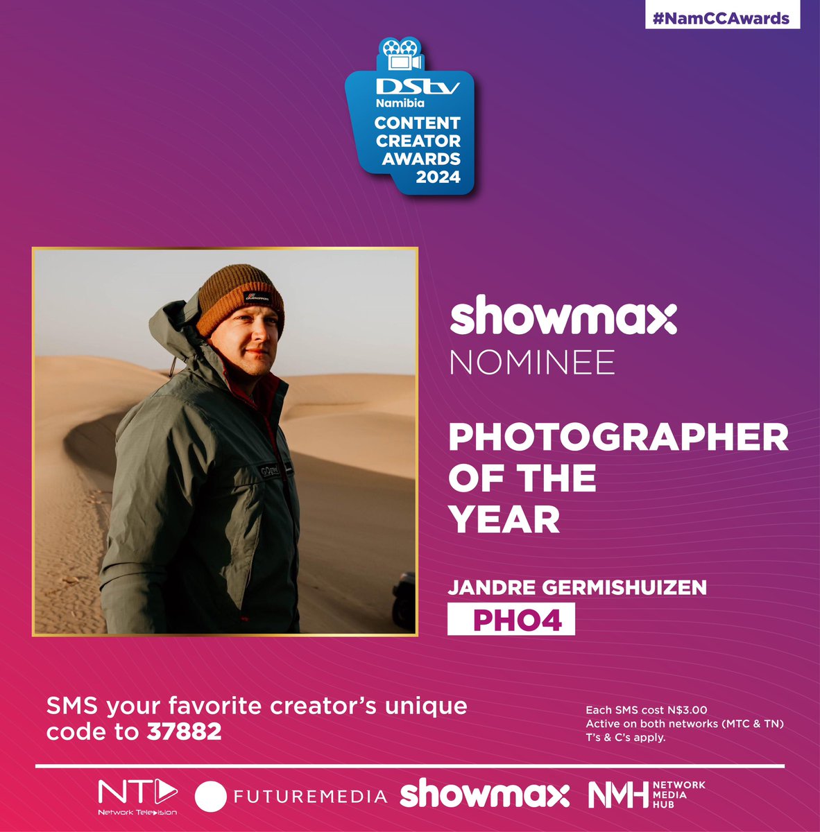 Namibia, your nominees for the <a href="/ShowmaxOnline/">Showmax South Africa</a> Photographer of The Year Award 🏆 #NamCCA2024