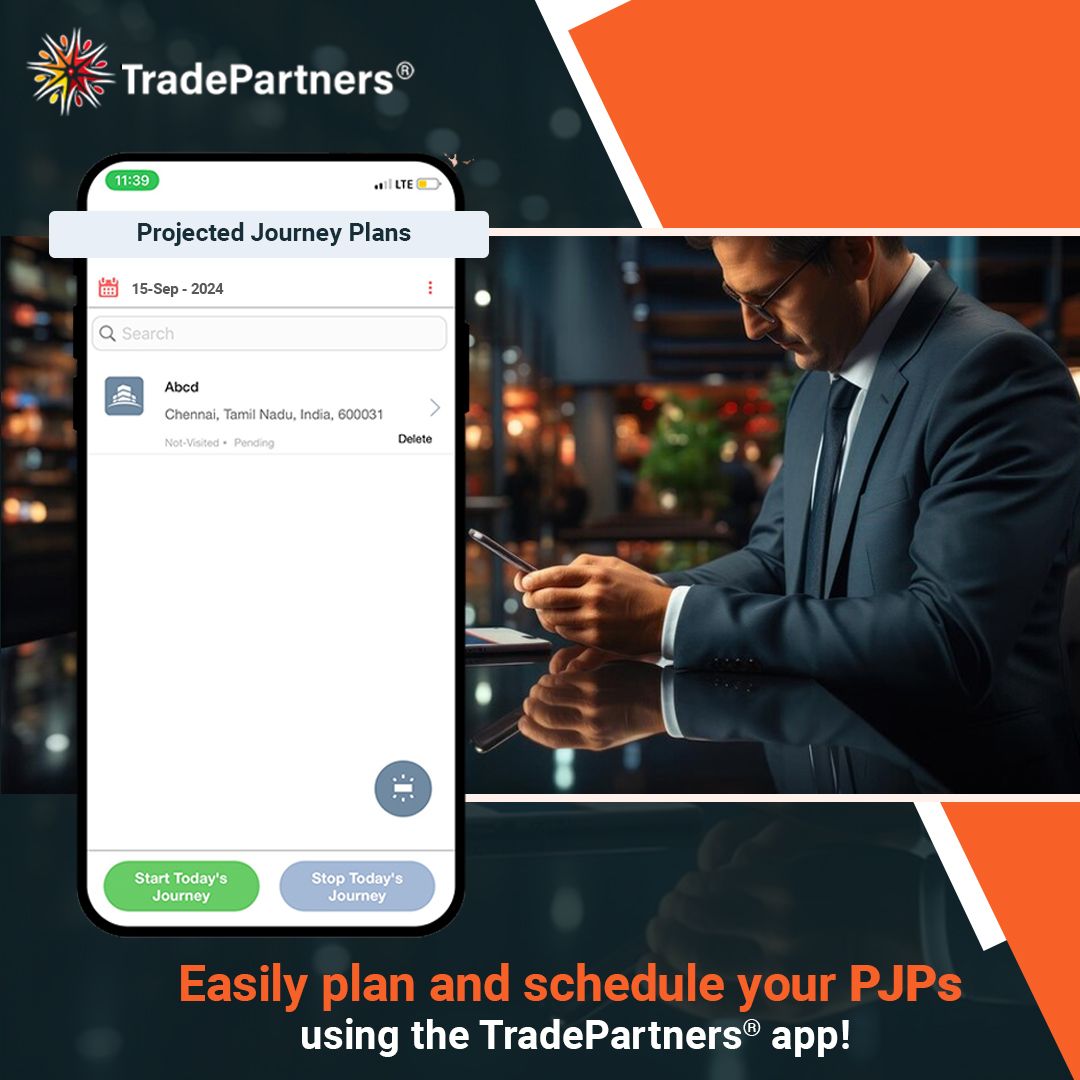 PartnersTrade's tweet photo. Schedule your PJPs easily with the TradePartners® app!
Download the app now @ https://t.co/S0aGwVX4Ll
Reach Us @ https://t.co/AwJTfjMH2x

#TradePartners® #marketing #ProjectedJourneyPlan #SalesExecutives #PJP #sales #Application #performance #SalesOrderProcessing https://t.co/mN3cG3ShPc