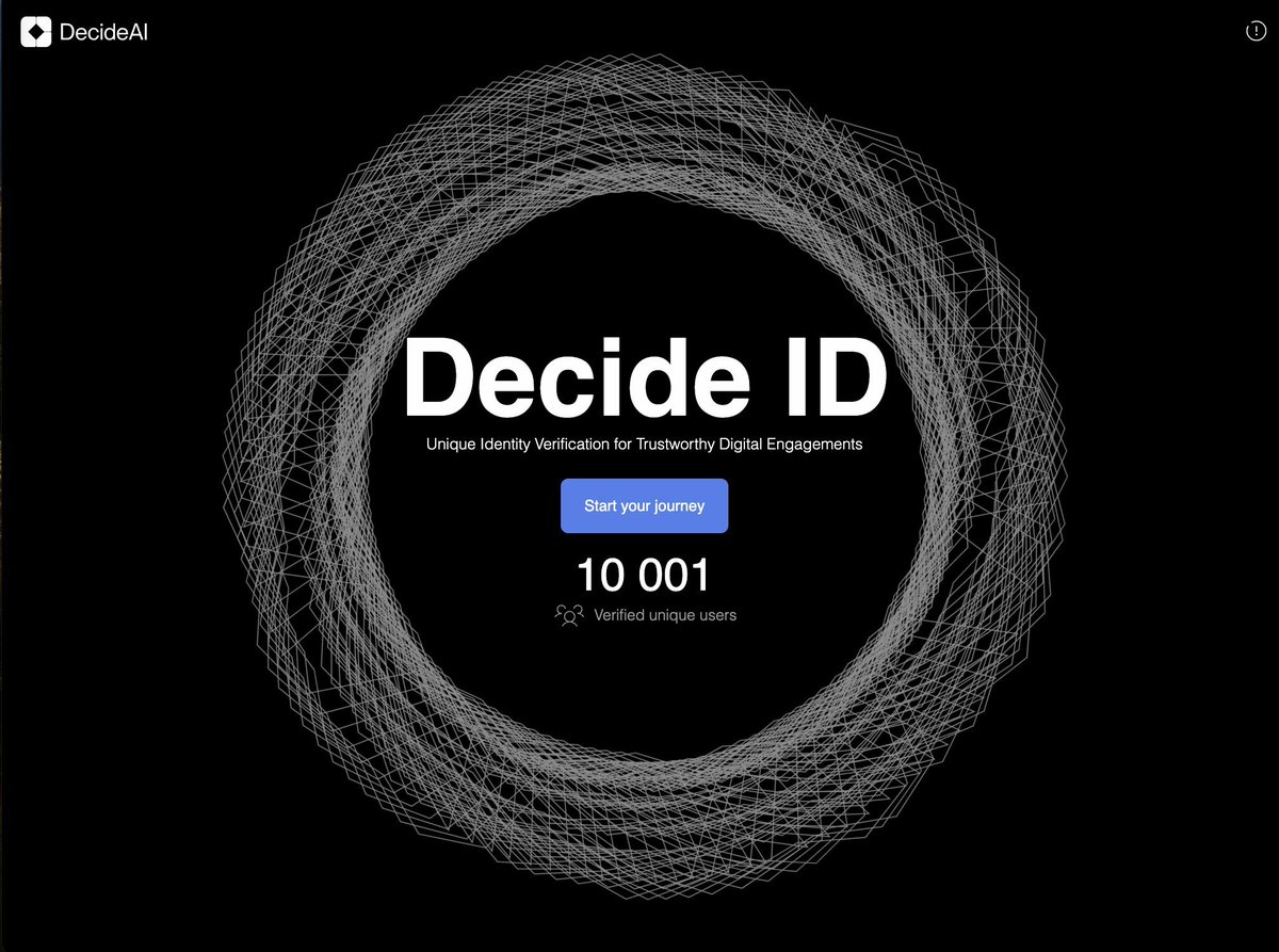 CryptoEights's tweet photo. 🚀 Major milestone alert! 

@DecideAI_ has surpassed 10,000 users for Decide ID in just under 2 months. 

This rapid growth highlights the increasing demand for AI-driven, on-chain decision-making solutions. 

Built on the Internet Computer (ICP), Decide AI showcases the unique synergy between blockchain and AI, where on-chain data fuels smarter, transparent decisions. 

It's a testament to how ICP is enabling groundbreaking projects that merge AI with decentralization. 

The future is AI on-chain, and ICP is leading the charge! #ICP #DecentralizedAI #Web3