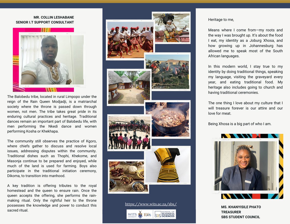 We continue to celebrate the rich traditions of our school by marking Heritage Fridays. This week, we celebrate sePedi and isiXhosa cultures. 
Rea leboga, Enkosi to all communities in the school for their lasting contributions!
#HeritageMonth #CulturalDiversity #WitsForGood