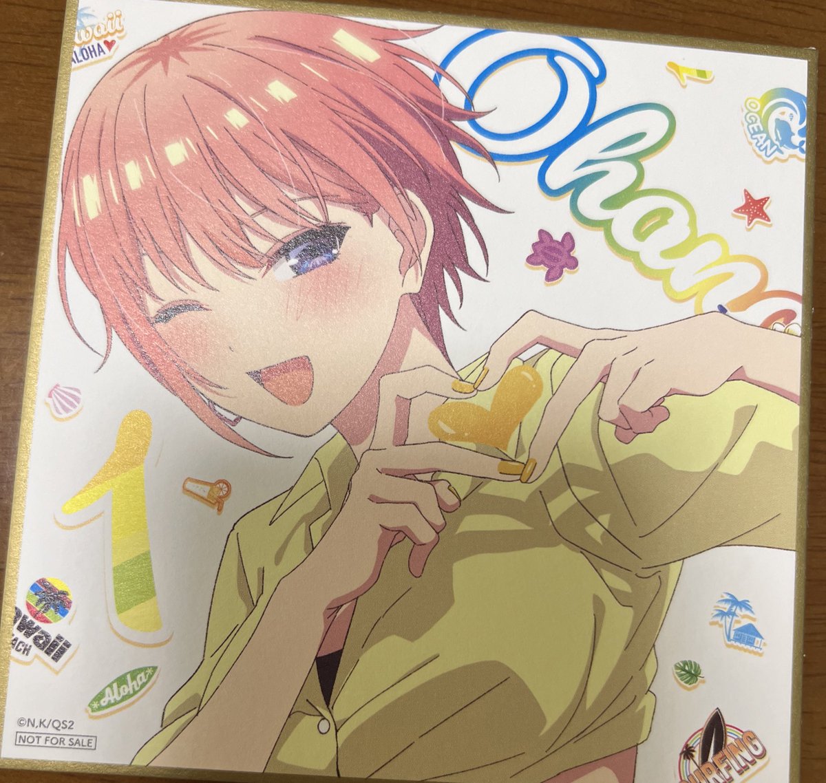 朝イチで観てきました🌺アニメ1期ぶりに音楽で参加させていただいております！
入場者特典は一花ちゃんでした💛
#五等分の花嫁＊