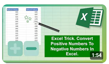 howtoexcelatex's tweet image. Excel trick. Convert positive to negative numbers easily in Excel
youtu.be/wkyqkBT3TYs?si…