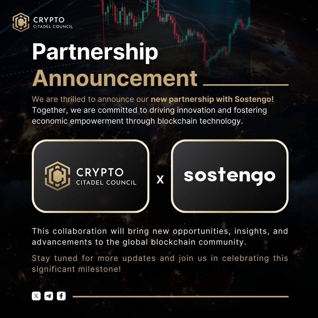 Cryptocc_global's tweet photo. We’re thrilled to announce our new partnership with Sostengo, a leading health and wellness platform in El Salvador! Together, we’ll leverage blockchain technology to enhance transparency, security, and expand their services. 🌐💪

#BlockchainForGood #CryptoCitadel https://t.co/tO8vVRHK86