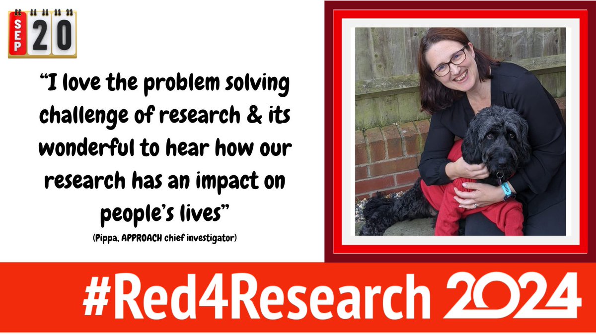 APPROACH RCT (@approachrct) on Twitter photo Another <a href="/ApproachRCT/">APPROACH RCT</a> team member creatively wearing #Red4Research! 🐶 Today we re acknowledging everyone who is involved in the research process - from having that 1st idea, to the funders, staff that deliver & especially the wonderful research participants! 🙏 🙌 <a href="/PippaLally/">Dr Pippa Lally</a> Another <a href="/ApproachRCT/">APPROACH RCT</a> team member creatively wearing #Red4Research! 🐶 Today we re acknowledging everyone who is involved in the research process - from having that 1st idea, to the funders, staff that deliver & especially the wonderful research participants! 🙏 🙌 <a href="/PippaLally/">Dr Pippa Lally</a>