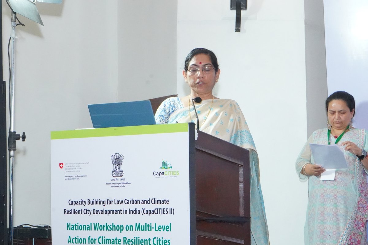 At #CapacITIES workshop .<a href="/NIUA_India/">NIUA_India</a> Dir. <a href="/dkundu1/">kundu debolina</a> announced the first-of-its-kind Project Preparation Facility to support cities &amp; states in developing climate-focused, bankable projects. It will enhance private sector financing in #WasteManagement #Mobility #RenewableEnergy etc