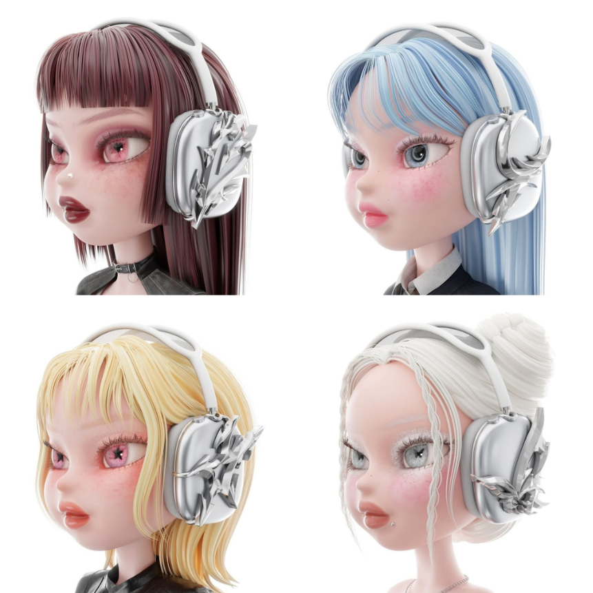 aespa collaborates with ANDAASH for new custom headphone cases.