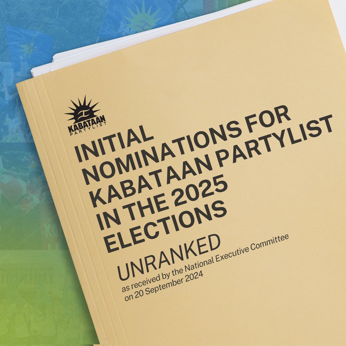KabataanPL's tweet photo. INITIAL NOMINATIONS FOR KABATAAN PARTYLIST IN THE 2025 ELECTIONS

🎉Narito ang mga paunang nominasyon ng mga balangay ng Kabataan Partylist para sa susunod na kinatawan ng kabataan sa Kongreso! 🎉

#LabanKabataan
#PagAsaNgBayan https://t.co/1kbeMKKRul