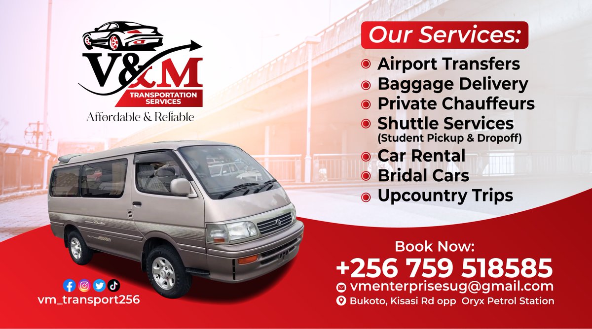 vm_transport256's tweet photo. @MBU Hey travellers, Call/WhatsApp +256 759518585 for the best services. https://t.co/3omlxrT2Vm