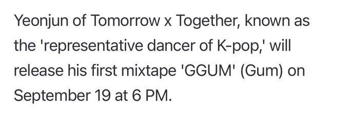 TXTHALLOFFAME's tweet photo. titles that CHOI YEONJUN got from media and public
> 4th gen it boy
> bighit's legendary trainee
> Representative dancer of k pop https://t.co/EsOY4IDlEr