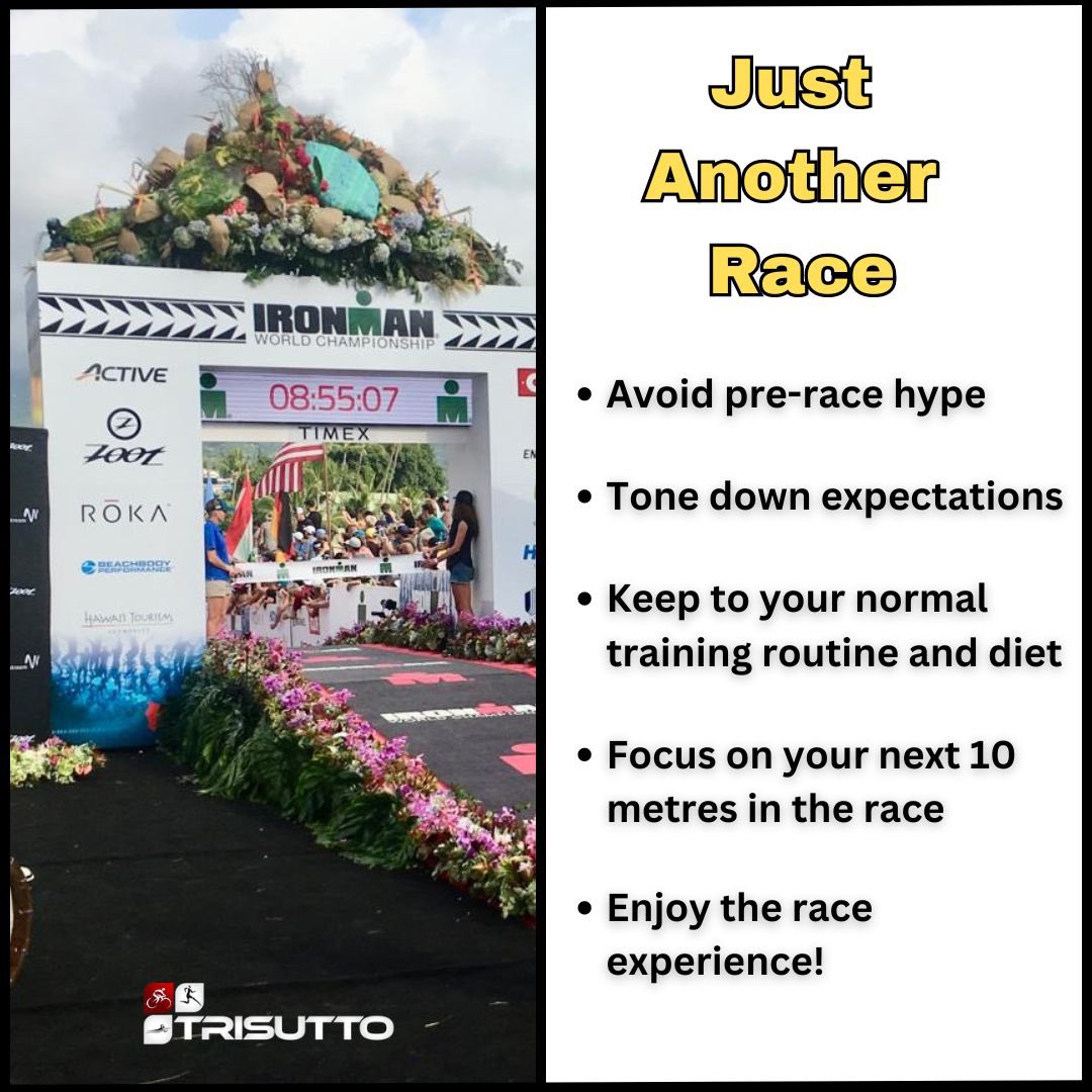 RACING MINDSET - J A R

As we approach another Ironman World Championships, now is a good time to remind our athletes and followers of the Trisutto mantra we take into these races, J A R - Just Another Race.

Whether athletes are racing as professionals or …1/2
