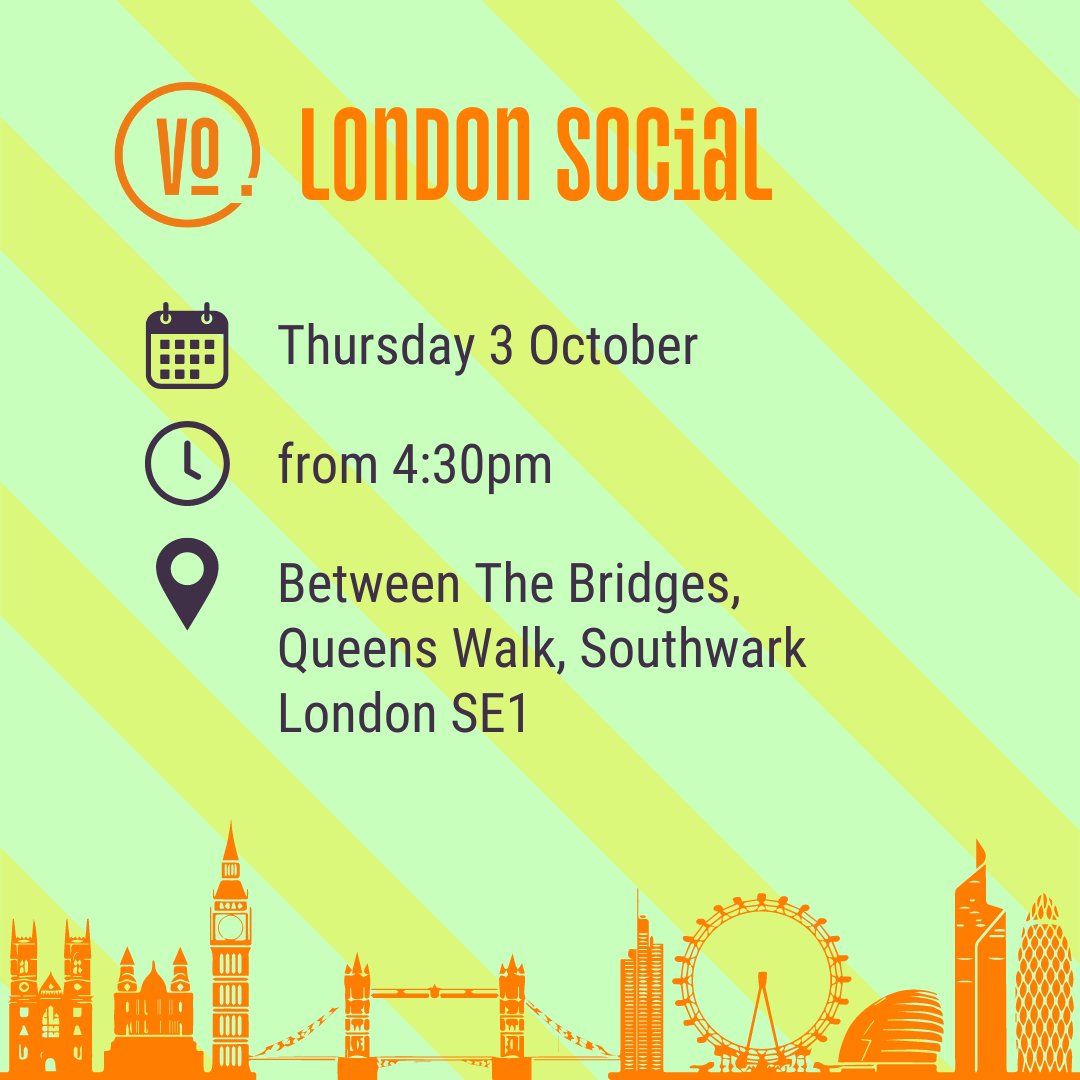 COMING SOON...

The London Voiceover Social

📆 Thursday 3 October
⏰ from 4:30pm
📍 Between The Bridges, Queen's Walk, London SE1

More info on our website events page thevosocial.com/events/