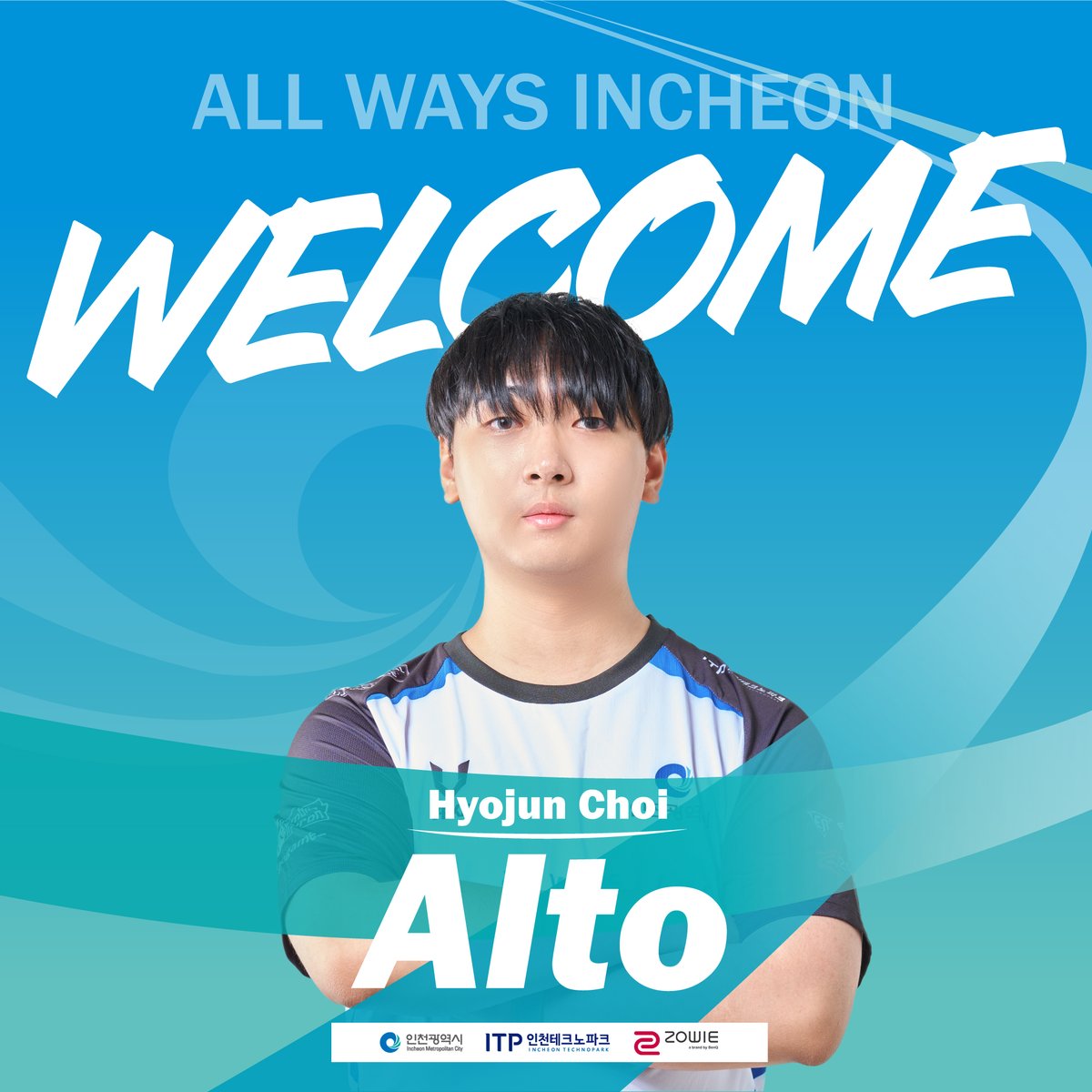 ALL WAYS INCHEON
WELCOME _ Alto(최효준)

이터널리턴 올웨이즈인천 구단에
알토(최효준) 선수가
새롭게 합류했습니다.

더 높은 곳을 향해 전진할 수 있도록
올웨이즈인천 선수들에게
많은 응원 부탁드립니다! 

#인천광역시 #인천테크노파크 #올웨이즈인천 #이터널리턴 #인천게임문화포털 #이스포츠