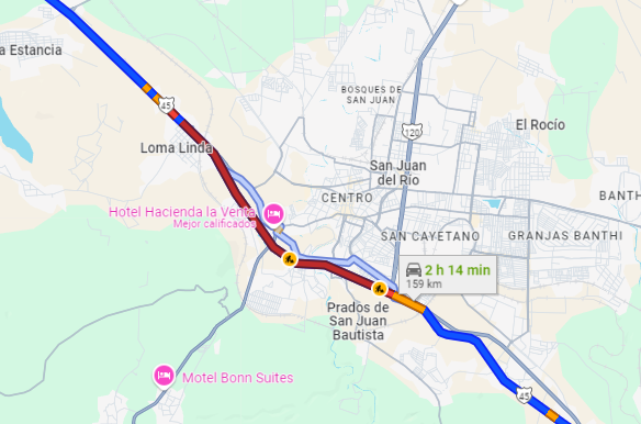 monitoreo_m's tweet photo. Buen día. Tendrán algún reporte de accidente en la Méx-Qro a la altura de San Juan del Río. Dirección CDMX.

@GN_Carreteras @CAPUFE @088_GN https://t.co/ues9K2MDYP