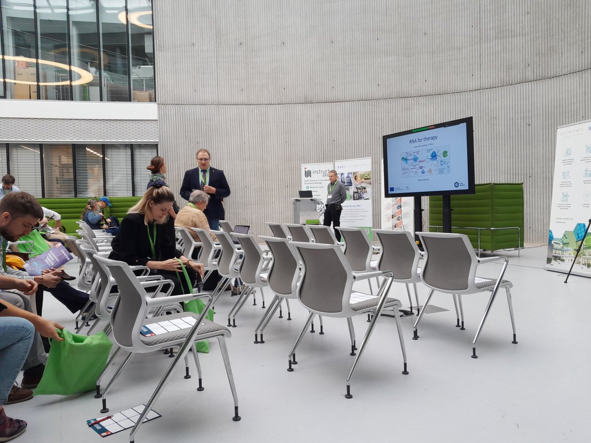 SvobodaLab's tweet photo. The kick-off meeting of the RNA for Therapy consortium funded from OP JAK is about to start at @CEITEC_Brno. The project is running, we suffer but we are moving ahead :-) https://t.co/hqtfd69C7r