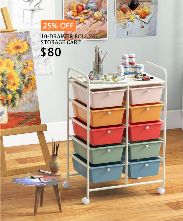 Costway_com's tweet image. 🏠✨With lockable wheels, removable drawers, and plenty of space, the 10-drawer Storage Cart is perfect for any room!
💡Just $80 to keep your life tidy: reurl.cc/Dlxblj
10% OFF coupon code: GSPTWAA

#organizedhome #StorageGoals #FurnitureFinds