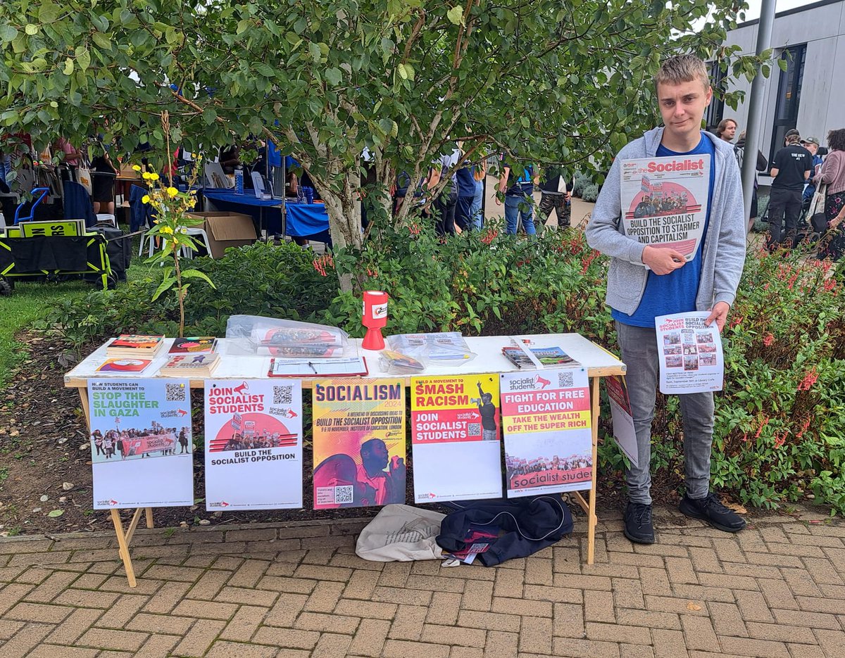 Socialist students members, have been up across the country during freshers this week, building socialist students societies in order to discuss socialist ideas and to campaign against attacks on students and  young people such as tuition fees, high rents and the cost of living.